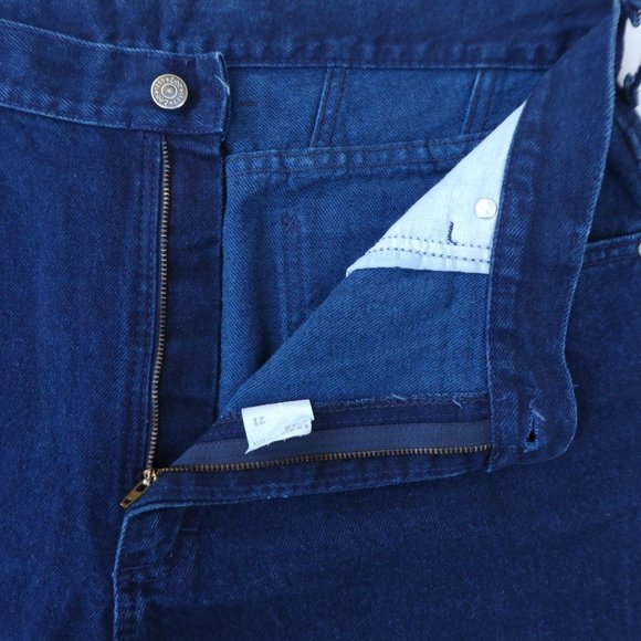 34x28 Vintage Lee Denim Jeans Mom Ultra High Waist Roomy Hip Dark Wash 18P - Picture 8 of 11